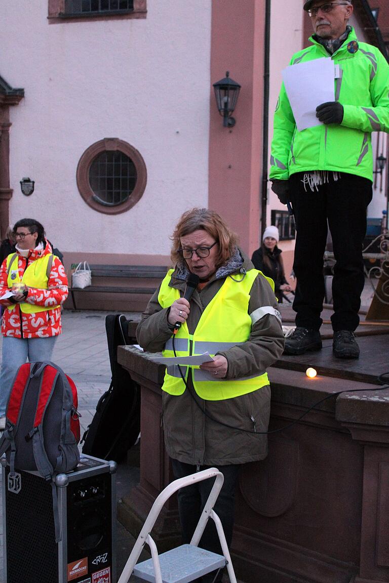 Rede für die Demokratie von Birgit Adam von der IG Metall Tauberbischofsheim