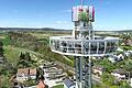 Grüne Aussicht bei der Landesgartenschau in Fulda: Mit dem City Skyliner kann man die Stadt und das&nbsp; Gartenschaugelände von oben betrachten.&nbsp;