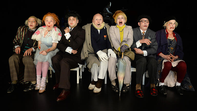 Der Blick der Clowns auf das Alter: Das Theater an der Ruhr Mülheim zeigte im Schweinfurter Theater&nbsp; eine eindrucksvolle Produktion.&nbsp;