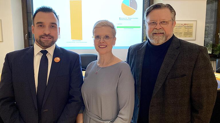 Michael Werner (links) triumphierte bei der Bad Neustädter Bürgermeisterwahl. Er setzte sich gegen Christiane Hanshans (CSU) und Johannes Benkert (Neuschter Liste) durch. Michael Werner (links) triumphierte bei der Bad Neustädter Bürgermeisterwahl. Er setzte sich gegen Christiane Hanshans (CSU) und Johannes Benkert (Neuschter Liste) durch.
