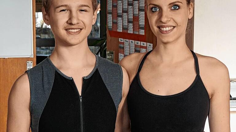 Yannick Reuß und Lorraine Bühl von der Ballettschule überzeugten als Solisten.