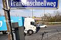 Frankenschnellweg in Nürnberg       -  In der Region ist der Frankenschnellweg vor allem wegen der häufigen Staus bekannt. (Archivbild)