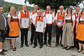 Auf dem Foto Bgm. Michael Werner, Manuela Christ (Vorsitzende), Peter Thomas, Bernhard Thomas, Werner Freibott, Klaus Krisam, Heribert Fromm, Renate Haag (Kreisvorsitzende des NBMB), Daniel Krisam (Vorsitzender), Andrea Sitzmann (Vorsitzende).