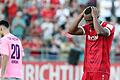 Zum Haare raufen: Saliou Sané und die Würzburger Kickers konnten mit dem Auftritt gegen den TSV Aubstadt nicht zufrieden sein.