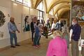 Etliche Besucher nutzten die Gelegenheit der Finissage im&nbsp;Diözesanmuseum, um den Künstler Manfred Scharpf persönlich zu erleben.