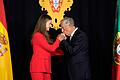 Spaniens Prinzessin Leonor - Erster offizieller Auslandsbesuch       -  Portugals Präsident Rebelo de Sousa verlieh Leonor das Großkreuz des Christusordens.