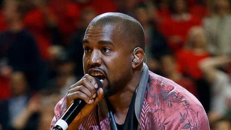 Kayne West       -  Streit mit Adidas beigelegt: Der Rapper Kanye West. (Archivbild)