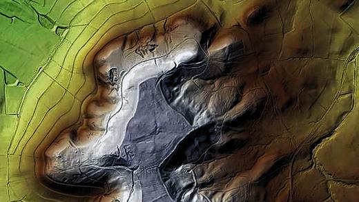 Laserscan vom Bullenheimer Berg.