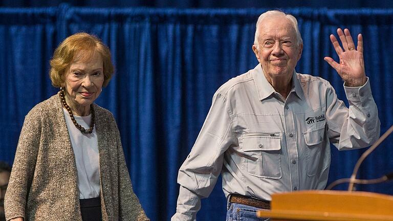 Jimmy und Rosalynn Carter.jpeg       -  Rosalynn und Jimmy Carter auf einer Aufnahme von August 2018. Das Paar war 77 Jahre lang verheiratet.