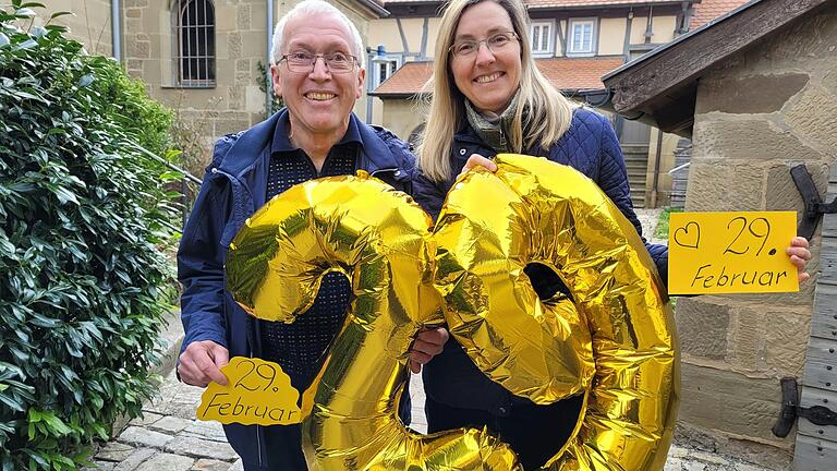 Für sie ist der 29. Februar auf jeden Fall ein Glückstag:  Richard Waigandt und Susanne Kornacker bleiben automatisch jung.