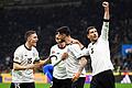 Italien - Deutschland       -  Deutschland um Matchwinner Leon Goretzka (r) jubelt in Mailand