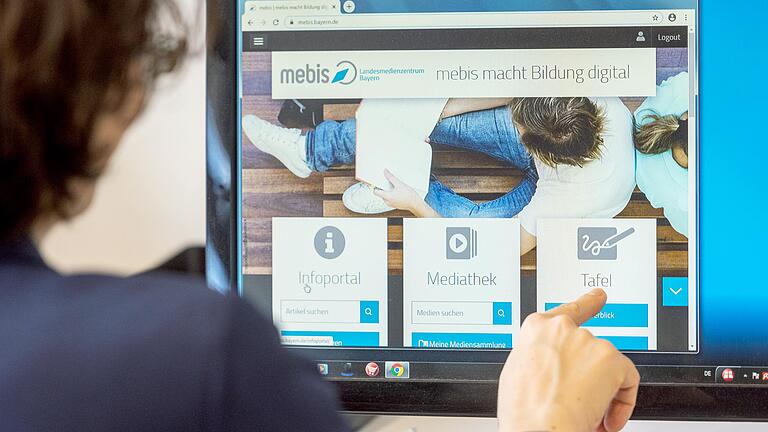 Das ist die Lernplattform 'mebis' des Landesmedienzentrums Bayern, die viele Schulen für den Online-Unterricht verwenden. Das ist die Lernplattform 'mebis' des Landesmedienzentrums Bayern, die viele Schulen für den Online-Unterricht verwenden. 