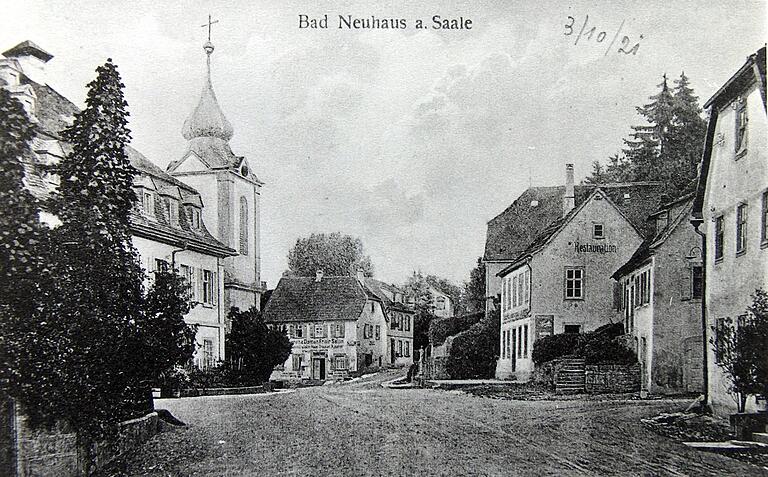 Dieses historisches Foto aus Bad Neuhaus stammt aus dem Jahr 1906. Hinweis: Trotz sorgfältiger Recherche konnte der Rechteinhaber nicht ermittelt werden. Rechteinhaber werden gebeten, sich bei der Redaktion zu melden.