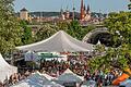 Das Africa Festival zieht jedes Jahr bis zu 100.000 Besucherinnen und Besucher auf die Mainwiesen. Hier ein Foto aus dem Jahr 2023.