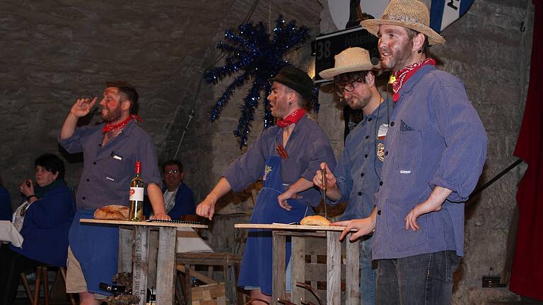 Zünftig ging's zu bei den Hausstockwinzern, die gerne Meintzinger wären.