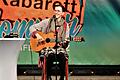 Eine Zug-Nummer beim Volkacher Kabarett-Sommer: Kabarettistin Martina Schwarzmann.