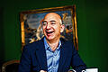 Ohne mediales &bdquo;Ökosystem&ldquo; keine Chance: Amazon-Chef Jeff Bezos beim Interview in München.