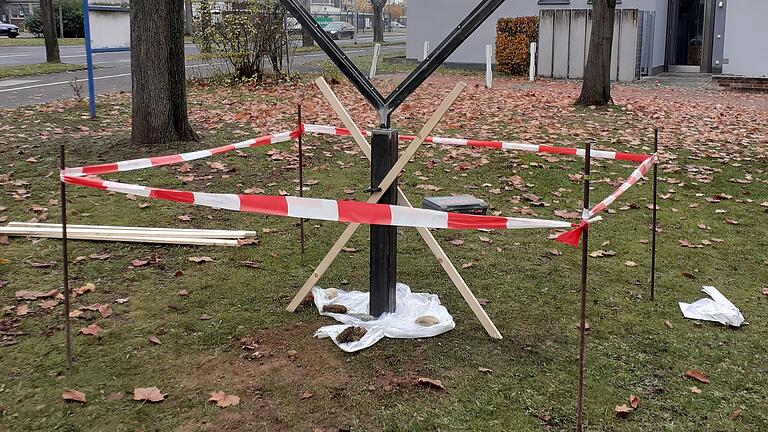 'Rechter Winkel' - Land-Art in Bau. 'Rechter Winkel' - Land-Art in Bau.