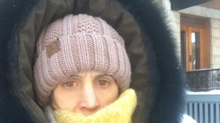 Würzburger Familie friert in Chicago - Selfie in der Kälte. Würzburger Familie friert in Chicago - Selfie in der Kälte.