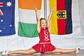 Premiere beim Spielefest der Stadt und der Sommerfete der Sparkasse. Zum ersten Mal präsentierte das neue Tanzmariechen Pauline Kuhn ihr Können.