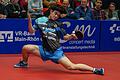Er gab alles und verrenkte sich nach allen Regeln der Kunst: Und doch verlor Yukiya Uda vom TSV Bad Königshofen ein denkwürdiges Spiel auf Weltklasse-Niveau mit 13:15 im fünften Satz gegen Timo Boll.