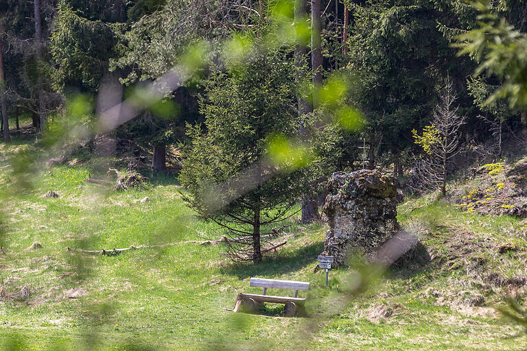 Blick auf die Felsformation Predigtstuhl