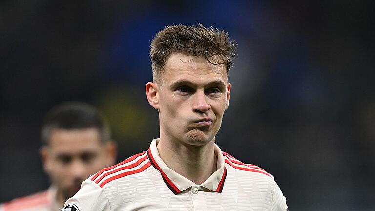 Inter Mailand - Bayern München       -  Frust pur: Joshua Kimmich nach dem Bayern-Aus in Mailand.