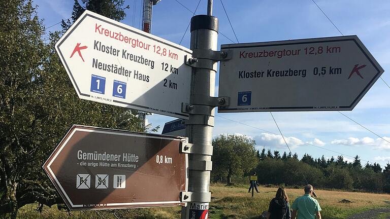 Eine der beliebtesten Rhöner Extratouren ist die Kreuzbergtour. Eine der beliebtesten Rhöner Extratouren ist die Kreuzbergtour.