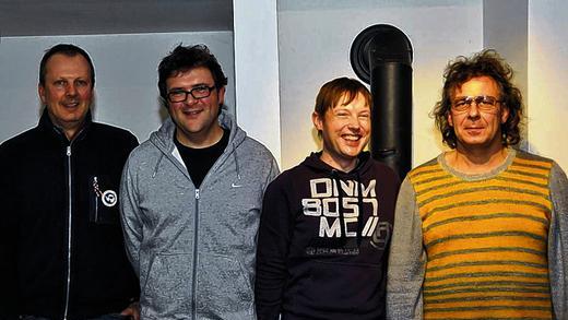Die neu gewählte Vorstandsriege bei der Flugsportvereinigung Mellrichstadt: (von links) der neue stellvertretende Vorsitzende Matthias Schulze Dieckhoff, Vereinschef Jürgen Boxberger, der neue Schriftführer Stefan Kowarsch sowie Kassier Gerald Sick.