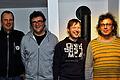 Die neu gewählte Vorstandsriege bei der Flugsportvereinigung Mellrichstadt: (von links) der neue stellvertretende Vorsitzende Matthias Schulze Dieckhoff, Vereinschef Jürgen Boxberger, der neue Schriftführer Stefan Kowarsch sowie Kassier Gerald Sick.