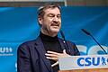 Bayerns Ministerpräsident Markus Söder beim Neujahrsempfang des CSU-Kreisverbands Würzburg in Unterpleichfeld.