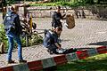 Tötungsdelikt im Alten Botanischen Garten in München       -  Polizistinnen und Polizisten sicherten am Mittwoch Spuren am Tatort.