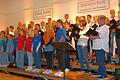 Singen mit Freude und Intensität: Lebendige Chormusik über fast zwei Stunden boten Inspirations und Young Voices unter Leitung von Marie Wehr.&nbsp;