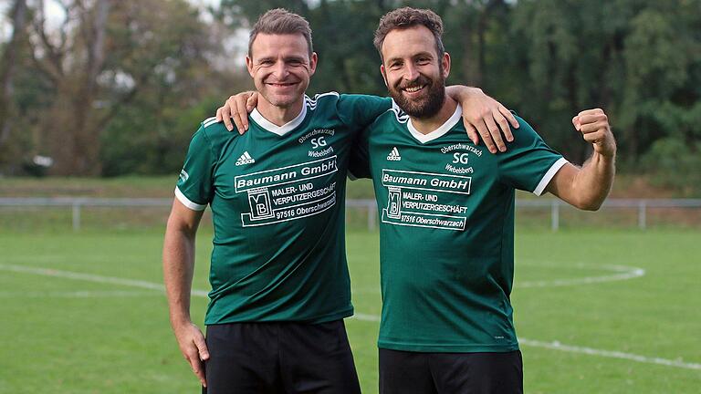 Ziemlich beste Freunde: Nach 14 Jahren wird das Spielertrainer Duo Alexander Greß (links)/Simon Müller nach der Saison beim SV-DJK Oberschwarzach ihr Amt niederlegen. Ziemlich beste Freunde: Nach 14 Jahren wird das Spielertrainer Duo Alexander Greß (links)/Simon Müller nach der Saison beim SV-DJK Oberschwarzach ihr Amt niederlegen.