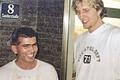 Anwar Raja alias Seema (links) mit Basketball-Star Dirk Nowitzki.