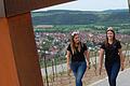 Die fränkische Weinkönigin Carolin Meyer und die Hammelburger Weinprinzessin Louisa Silberbach (links) erkundeten den Terroir-f-Punkt über Hammelburg.       -  Die fränkische Weinkönigin Carolin Meyer und die Hammelburger Weinprinzessin Louisa Silberbach (links) erkundeten den Terroir-f-Punkt über Hammelburg.