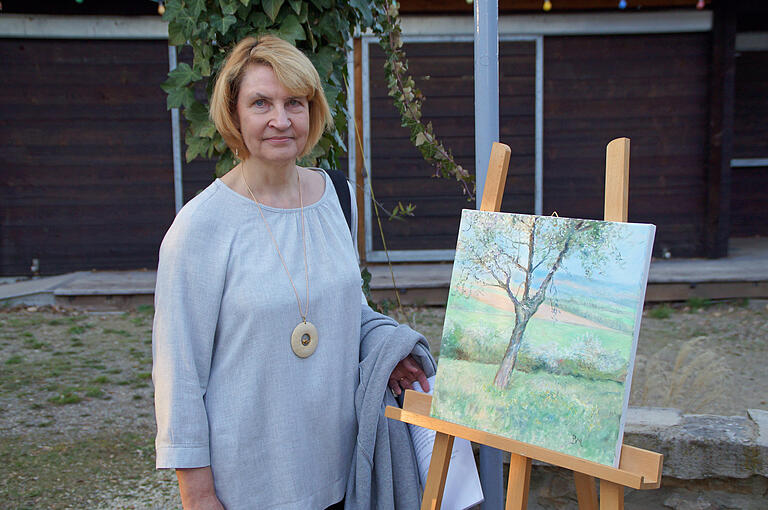 Brunhild Schwertner ist mit ihren Ölgemälden über die Region hinaus bekannt Brunhild Schwertner ist mit ihren Ölgemälden über die Region hinaus bekannt
