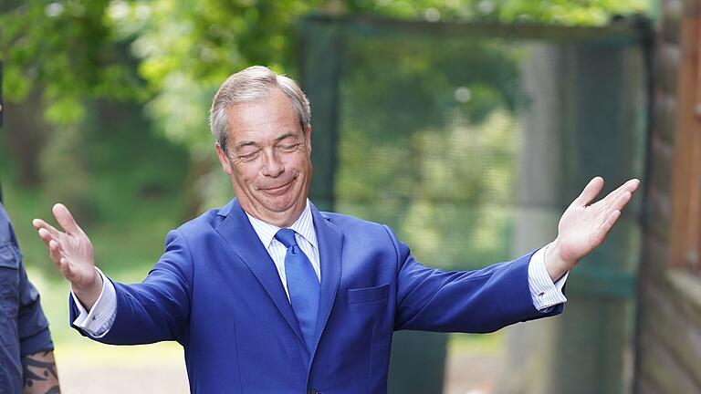 Wahl in Großbritannien - Farage       -  Farage ist nach eigenen Angaben mit Ex-US-Präsident Donald Trump befreundet