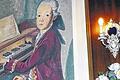 Alleinstellungsmerkmal: Ein Bild des jungen Mozart, das im gleichnamigen Café in Bad Königshofen an der Wand hängt. Gemalt hat es der verstorbene Künstler Ludwig Stolarski.