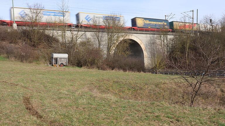 Für die Bahnlinie und die darunter führende Staatsstraße stellen die Ziegen ein potenzielles Sicherheitsrisiko dar.