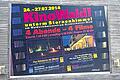 Plakat im Gramschatzer Wald zum Filmfestivals: KinoWald!