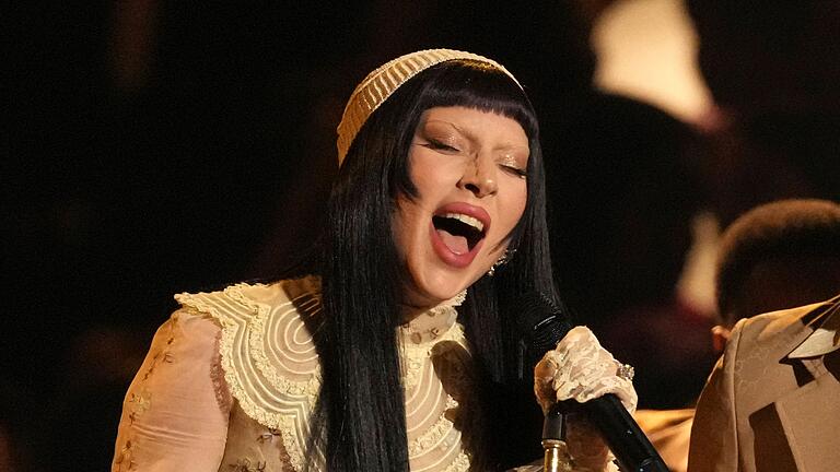 Lady Gaga       -  Lady Gaga meistert eine technische Panne. (Archivbild)