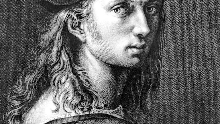 Carl Barth nach Raffael: Stich des mit Rückert befreundeten Kupferstechers (daher das geflügelte Wort) nach einem Selbstporträt des Renaissance-Meisters. Mehr über Raffael und Kollegen gibt es bei der vhs zu erfahren.