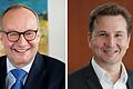 Prof. Dr. Hermann Einsele (links) und Prof. Dr. Dr. Andreas Beilhack vom Uniklinikum Würzburg stellen in einer Online-Veranstaltung die Wirkungsweise von Immuntherapien bei Krebs vor.