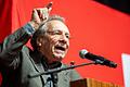 Der Bundestagsabgeordnete Klaus Ernst bei einer Rede im vergangenen Jahr in der Schweinfurter Stadthalle. Damals war Ernst noch Mitglied der Partei 'Die Linke'.
