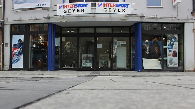 Während des Lockdowns bleibt auch der Schweinfurter Einzelhändler Intersport-Geyer geschlossen. Während des Lockdowns bleibt auch der Schweinfurter Einzelhändler Intersport-Geyer geschlossen.