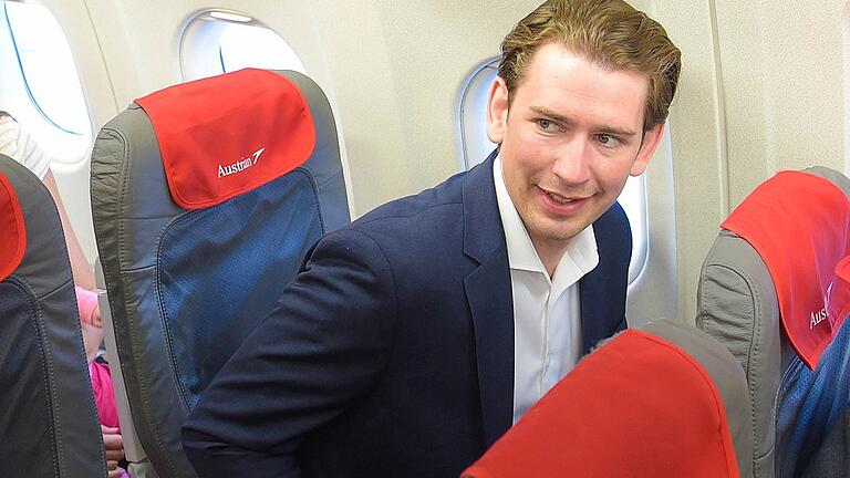 Bundeskanzler Sebastian Kurz in Jerusalem       -  Über den Wolken: Sebastian Kurz ist seit einem Jahr österreichischer Bundeskanzler.