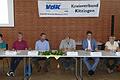 Beim 18. Kitzinger Sozialforum diskutierten (von links) Katharina Müller von der Kitzinger Tafel, Gerald Möhrlein von der Arbeiterwohlfahrt AWO, Moderator Jürgen Gläser, Referent Gerhard Trabert, VdK-Bezirksgeschäftsführer Carsten Vetter und Helmtraut Hartmann von der Diakonie Schweinfurt zusammen.
