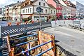 Fernwärme wird bei der kommunale Wärmeplanung in Schweinfurt voraussichtlich eine tragende Rolle spielen. Das Netz wird ständig weiter ausgebaut, wie aktuell hier in der Bauerngasse.