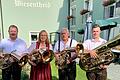 Rund eineinhalb Stunden sorgten die vier&nbsp; Blasmusiker Otto Enk, Birgit Enk, Richard Weiß (alle Bariton) und Fabian Weiß (Tuba) für gute Stimmung und Unterhaltung der Senioren mit böhmischer Blasmusik.